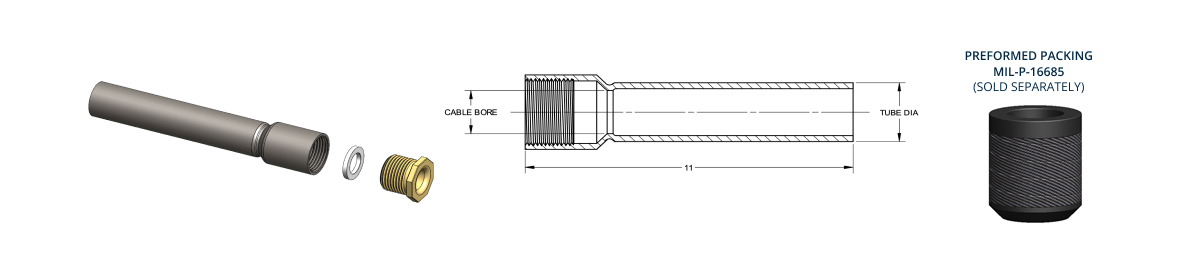 MIL-S-24235-18-STEEL-DECK-SWAGED-TUBES-STEEL-TUBE-BRASS-GLAND-NUT-ZINC-PLATED-STEEL-GLAND-RING