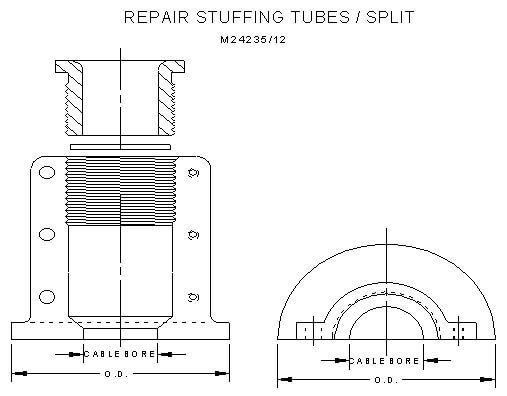 Split Stuffing Tubes ( 9000-S6202-F-93937 )